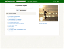 Tablet Screenshot of eniyim.com